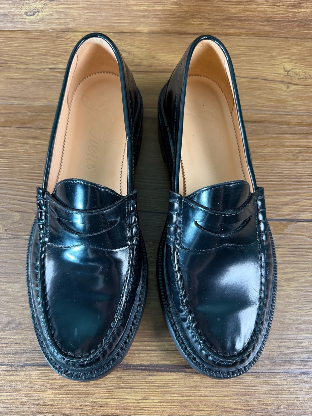 J.Crew Winona Penny Loafers Women’s Size 9 Slip-On Shoes Leather Black - Picture 6 of 11